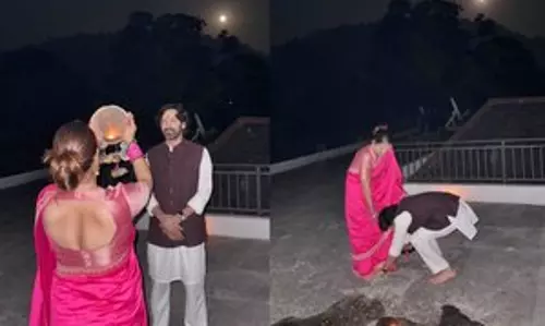 विक्रांत मैसी ने Karva Chauth पर पत्नी शीतल के पैर छुए