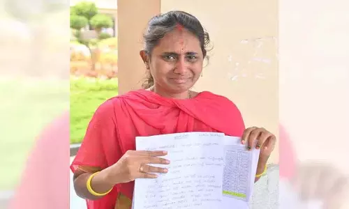 Mancherial: महिला ने चयनित होने के बाद शिक्षक पद के लिए आवेदन किया Mancherial: महिला ने चयनित होने के बाद शिक्षक पद के लिए आवेदन किया