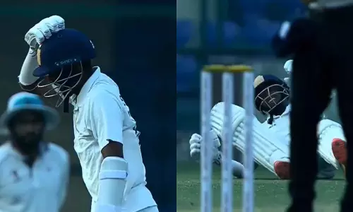 Navdeep Saini ने चोट का बहाना बनाकर दिल्ली को तमिलनाडु के खिलाफ ड्रॉ पर रोका Navdeep Saini ने चोट का बहाना बनाकर दिल्ली को तमिलनाडु के खिलाफ ड्रॉ पर रोका