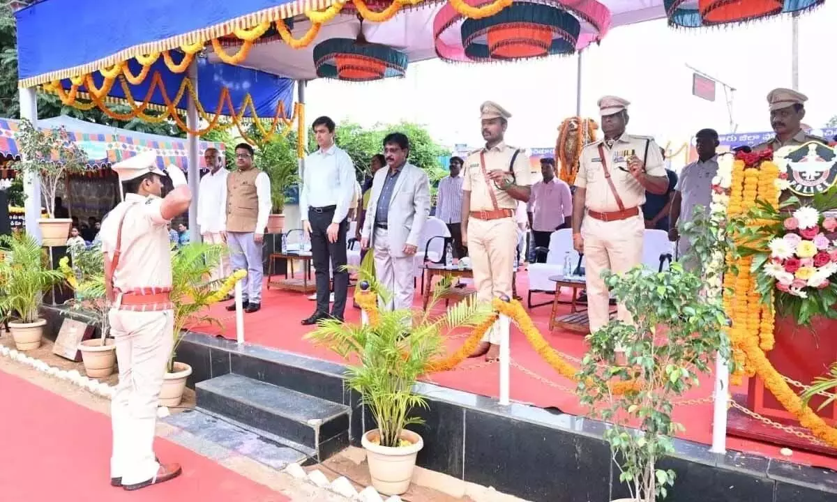 Andhra: चित्तूर में पुलिस शहीदों को याद किया गया