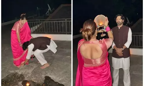 विक्रांत मैसी ने करवा चौथ पर पत्नी शीतल के पैर छुए
