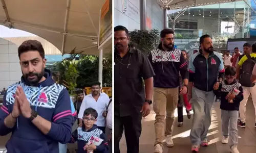 पैप्स को देखकर अभिषेक ब च्चन को आया गुस्सा पैप्स को देखकर अभिषेक ब च्चन को आया गुस्सा