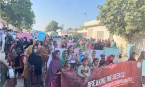 जबरन गायब किए जाने के बीच BYC ने एक और विरोध प्रदर्शन किया