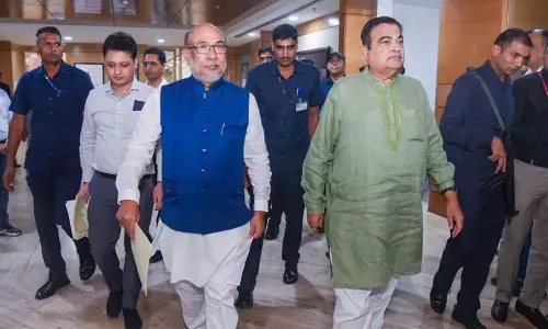 Manipur के मुख्यमंत्री ने नितिन गडकरी के साथ राजमार्ग परियोजनाओं पर चर्चा की