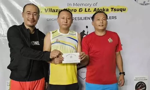 Nagaland : चेकिये गांव में दूसरा शरदकालीन शौकिया बैडमिंटन टूर्नामेंट आयोजित Nagaland : चेकिये गांव में दूसरा शरदकालीन शौकिया बैडमिंटन टूर्नामेंट आयोजित
