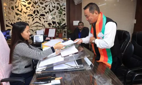 Sikkim : सतीश चंद्र राय ने नामची-सिंघीथांग से नामांकन दाखिल किया