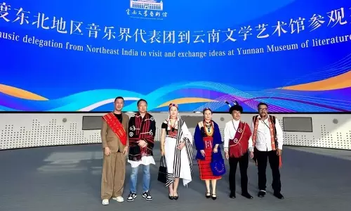 Nagaland : पूर्वोत्तर भारत के छह संगीतकारों ने चीन में दिखाई अपनी प्रतिभा Nagaland : पूर्वोत्तर भारत के छह संगीतकारों ने चीन में दिखाई अपनी प्रतिभा