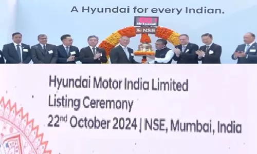 Hyundai मोटर इंडिया नेशनल स्टॉक एक्सचेंज में सूचीबद्ध, शुरुआत सुस्त