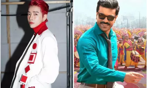 दक्षिण कोरियाई रैपर ऑरा ने राम चरण के गाने माचा माचा पर थिरकते हुए कदम रखे