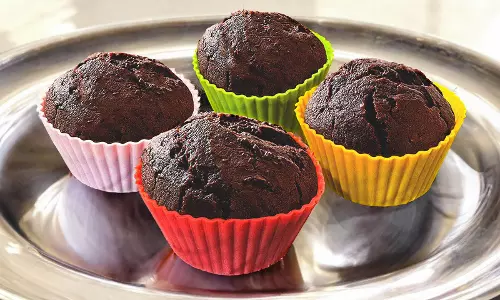 Air-Fryer Double चॉकलेट मफिन रेसिपी