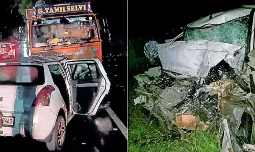 KERALA :  पलक्कड़ में कार-लॉरी की टक्कर में 5 की मौत