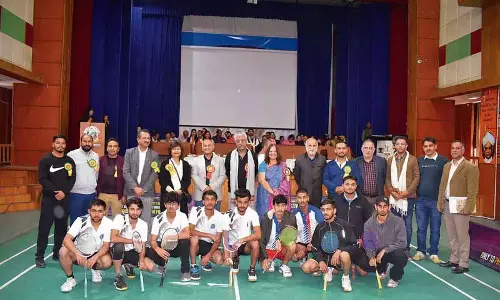 Himachal: अंतर महाविद्यालय बैडमिंटन प्रतियोगिता का उद्घाटन Himachal: अंतर महाविद्यालय बैडमिंटन प्रतियोगिता का उद्घाटन