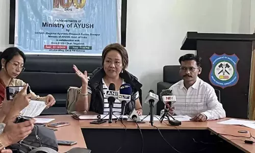 Nagaland : आयुष की उपलब्धियों पर प्रकाश डाला गया Nagaland : आयुष की उपलब्धियों पर प्रकाश डाला गया