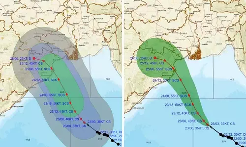 चक्रवात दाना के कारण South Bengal में भारी बारिश होने की संभावना