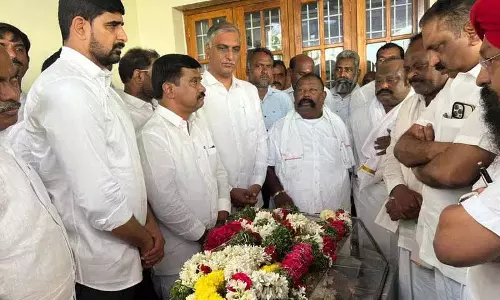 गंगुला की मां के अंतिम संस्कार में वरिष्ठ BRS नेताओं ने हिस्सा लिया गंगुला की मां के अंतिम संस्कार में वरिष्ठ BRS नेताओं ने हिस्सा लिया