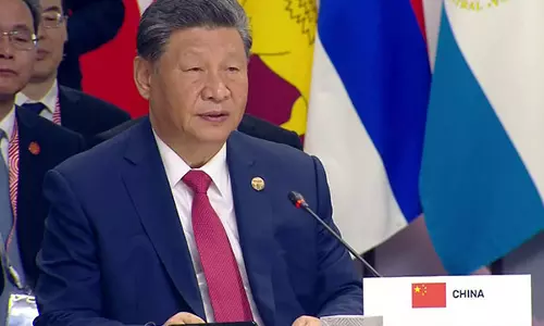 Xi Jinping ने समूह के भीतर मजबूत आर्थिक सहयोग और वैश्विक दक्षिण के अधिक प्रतिनिधित्व का किया आह्वान Xi Jinping ने समूह के भीतर मजबूत आर्थिक सहयोग और वैश्विक दक्षिण के अधिक प्रतिनिधित्व का किया आह्वान