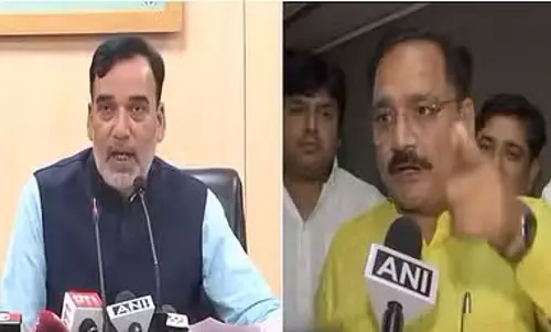 New Delhi: आम आदमी पार्टी ने प्रदूषण के लिए बीजेपी को जिम्मेदार ठहराया New Delhi: आम आदमी पार्टी ने प्रदूषण के लिए बीजेपी को जिम्मेदार ठहराया