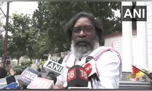 झारखंड: JMM के हेमंत सोरेन ने नामांकन दाखिल किया
