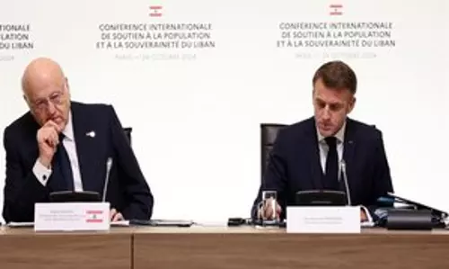 France ने पेरिस सम्मेलन में लेबनान में युद्ध विराम का आह्वान किया