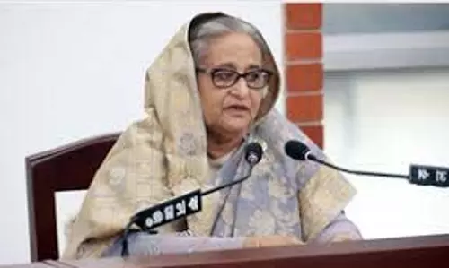 बांग्लादेश ने हसीना की पार्टी की छात्र शाखा पर प्रतिबंध लगाया बांग्लादेश ने हसीना की पार्टी की छात्र शाखा पर प्रतिबंध लगाया