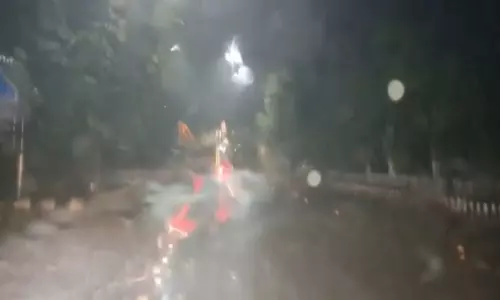 चक्रवात Dana के आने की प्रक्रिया जारी, तेज हवाओं और भारी बारिश के कारण पेड़ उखड़ गए