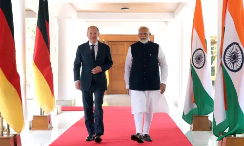 भारत और जर्मनी जैसे दोस्तों की जरूरत - पीएम मोदी से मुलाकात के बाद चांसलर स्कोल्ज भारत और जर्मनी जैसे दोस्तों की जरूरत - पीएम मोदी से मुलाकात के बाद चांसलर स्कोल्ज
