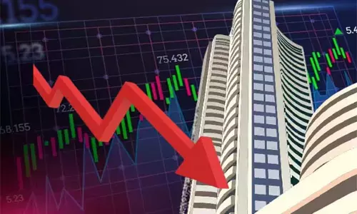 सेंसेक्स 662 अंक गिरकर लाल निशान में बंद