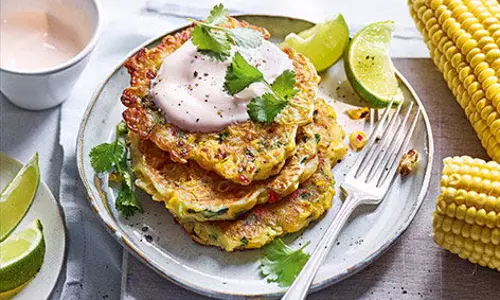 Sweetcorn पैनकेक रेसिपी