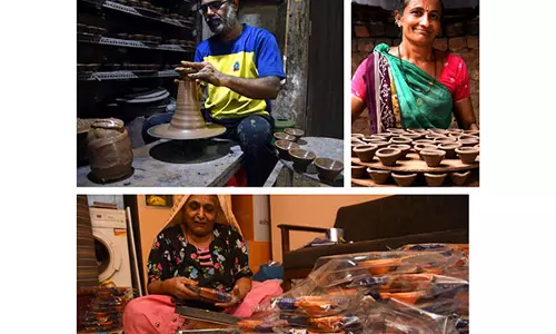 धारावी में Diwali पर दस लाख हस्तनिर्मित दीयों से रोशनी जगमगा उठी