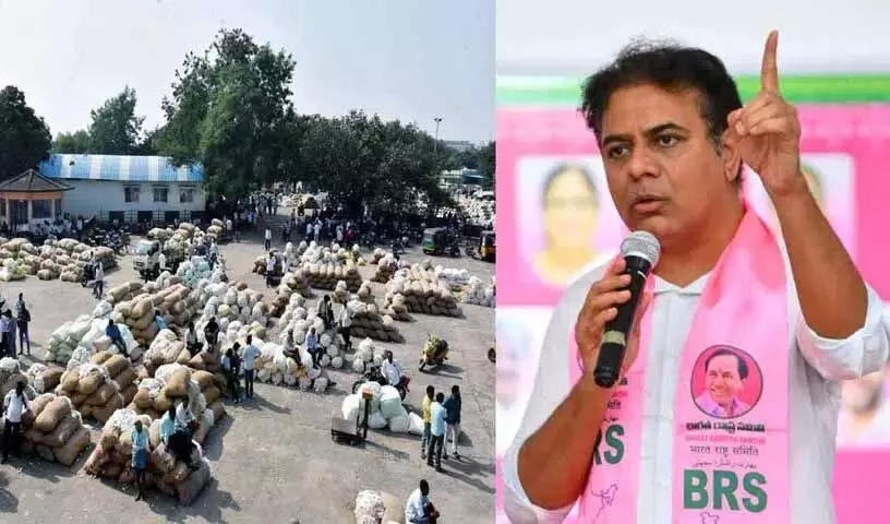 KTR ने तेलंगाना में कपास उत्पादकों की दुर्दशा पर चिंता व्यक्त की