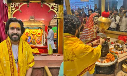 द साबरमती रिपोर्ट के टीजर रिलीज के बाद Vikrant Massey ने पटना के महावीर मंदिर का दौरा किया