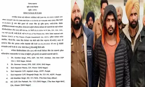 BIG BREAKING लॉरेंस बिश्नोई इंटरव्यू: बड़ा एक्शन हुआ, दो डीएसपी सहित 7 पुलिसकर्मी निलंबित