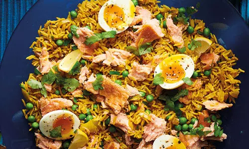 Salmon केडगेरी रेसिपी Salmon केडगेरी रेसिपी