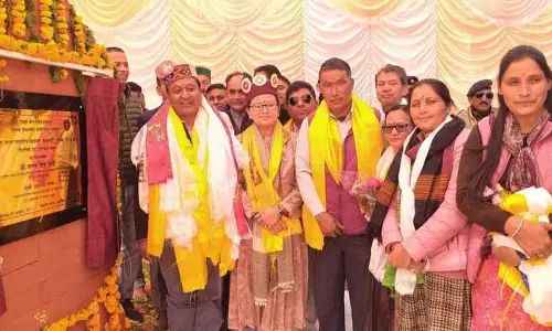 Jagat Singh Negi ने कुकुमसेरी में एकलव्य आवासीय विद्यालय की आधारशिला रखी Jagat Singh Negi ने कुकुमसेरी में एकलव्य आवासीय विद्यालय की आधारशिला रखी