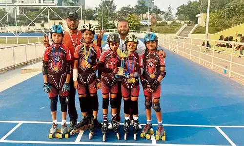 Haryana में स्केटर्स ने जीते पदक Haryana में स्केटर्स ने जीते पदक