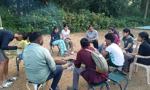 इको टूरिज्म स्थल जबर्रा गाँव में शैक्षिक भ्रमण के लिए पहुंचे पुणे महाराष्ट्र के छात्र
