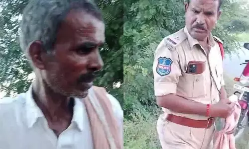 नालगोंडा के मुनुगोडे में भूमि विवाद को लेकर ASI ने किसान की बेरहमी से पिटाई की