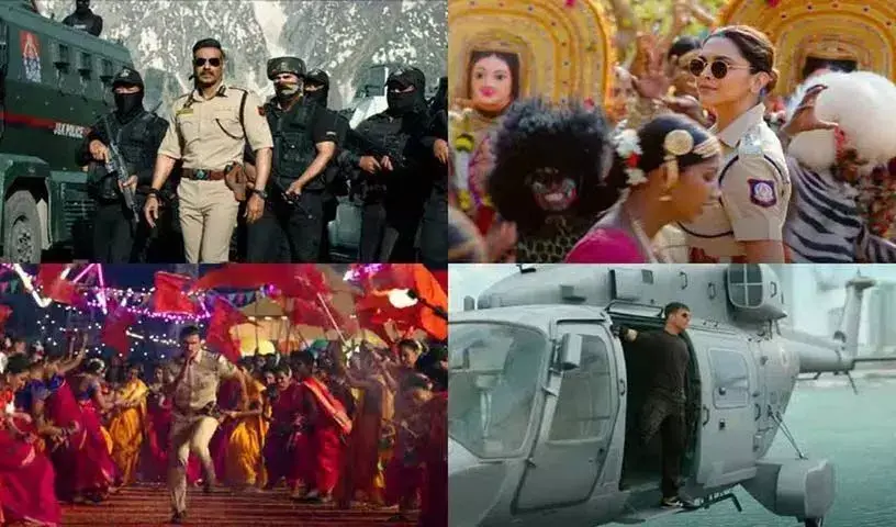 टाइटल ट्रैक एक्शन से भरपूर है, Singham Again