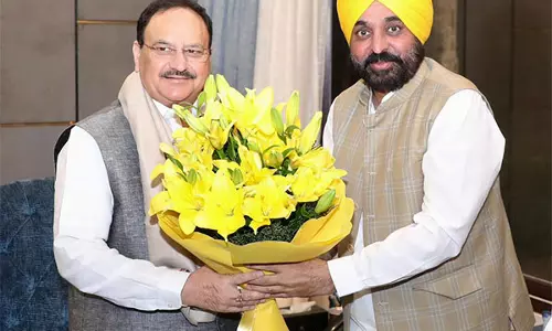 CM भगवंत मान ने JP नड्डा से की मुलाकात, DAP की निर्बाध आपूर्ति का आश्वासन दिया
