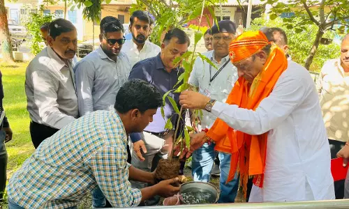 Jaipur: पशुपालन मंत्री किया पशुपालन विभाग परिसर का अवलोकन, पौधरोपण किया