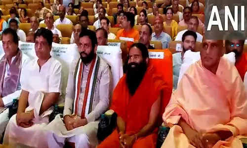 हरियाणा के CM नायब सिंह सैनी ने हरिद्वार में 12वें आचार्यकुलम वार्षिक समारोह में भाग लिया