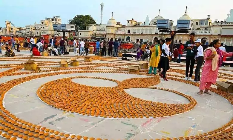 Ayodhyas Ram temple अपनी पहली दिवाली के लिए तैयार, जलाए जाएंगे 28 लाख दीये