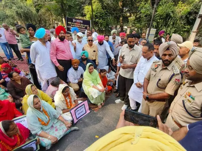 Punjab: कैप्टन के बाद उनकी पत्नी परनीत ने सरहिंद अनाज मंडी का दौरा किया