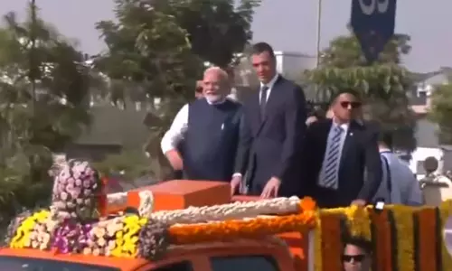 प्रधानमंत्री मोदी और स्पेन के राष्ट्रपति ने रोड शो किया, देश को देंगे कई बड़ी सौगात