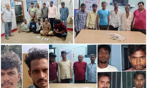 26 जुआरी गिरफ्तार, 5 जगहों में पुलिस की रेड