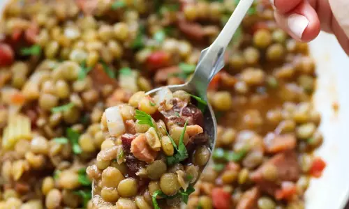 Green Lentil और हैम सूप रेसिपी