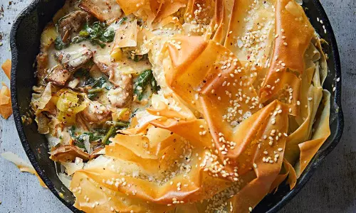 Sweet Potato और सेज फिलो पाई रेसिपी