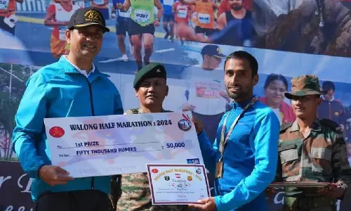 Arunachal : भारतीय सेना ने 1962 वालोंग युद्ध के बहादुरों के सम्मान में हाफ मैराथन का आयोजन