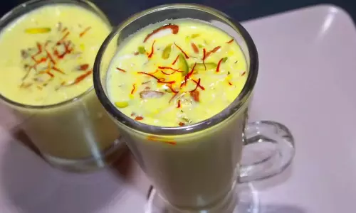 Almond केसर दूध रेसिपी