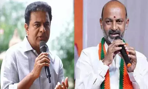 Bandi Sanjay ने केटीआर के कानूनी नोटिस का जवाब दिया